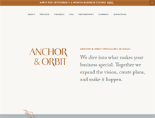 Tablet Screenshot of anchorandorbit.com